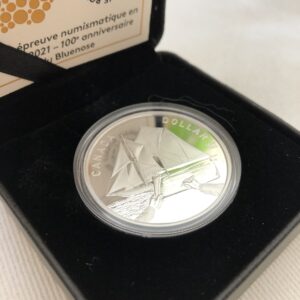2021 Proof Silver Dollar 100th Anniversary of Bluenose