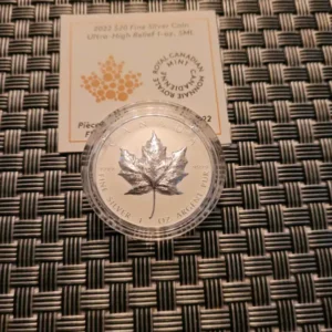 2022 Ultra High Relief 1 oz Silver Maple Leaf